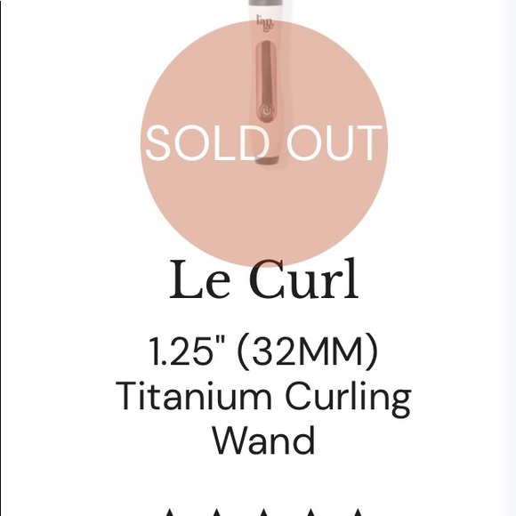 L’ange Lustre’ 32mm titanium curling wand - Picture 4 of 4